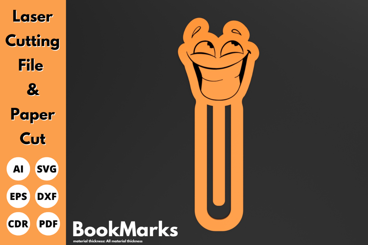 Paperclip Bookmark | Laser Cut File for Office Tools and Paper Cutting Projects