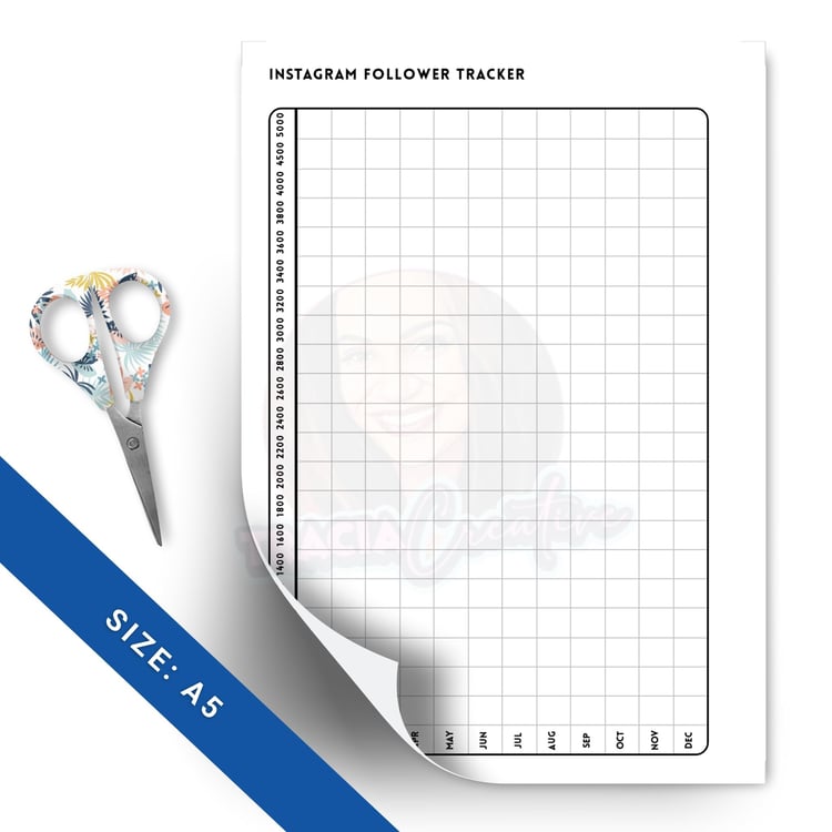 Instagram Follower Tracker | Printable Planner Insert
