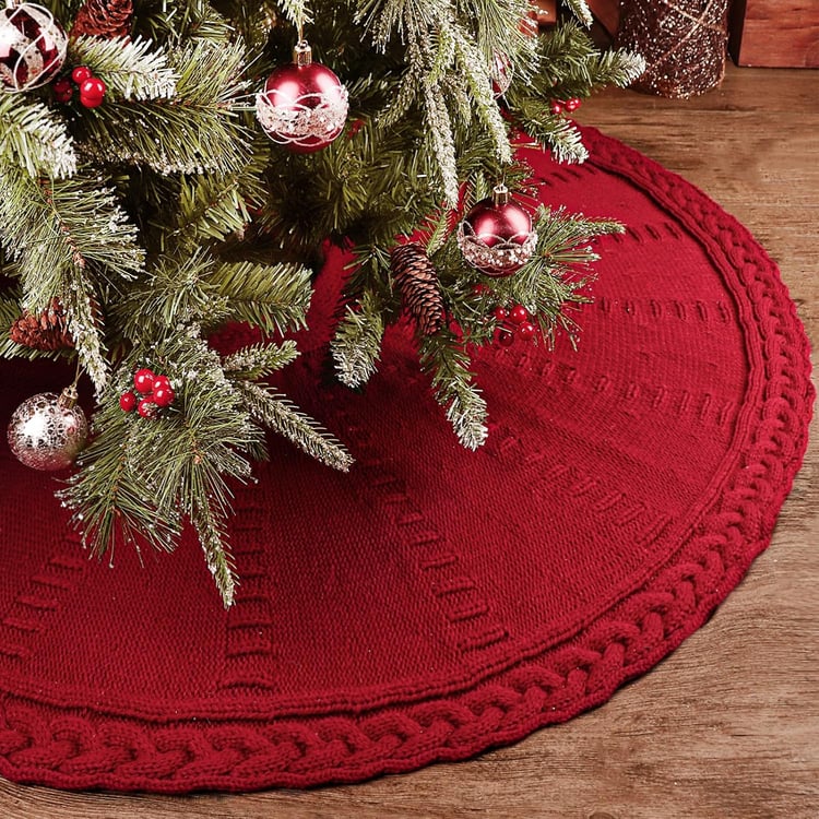 rustic christmas tree skirt