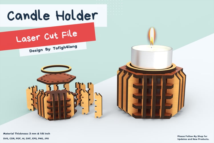 Hexagon Tealight Candle Holder