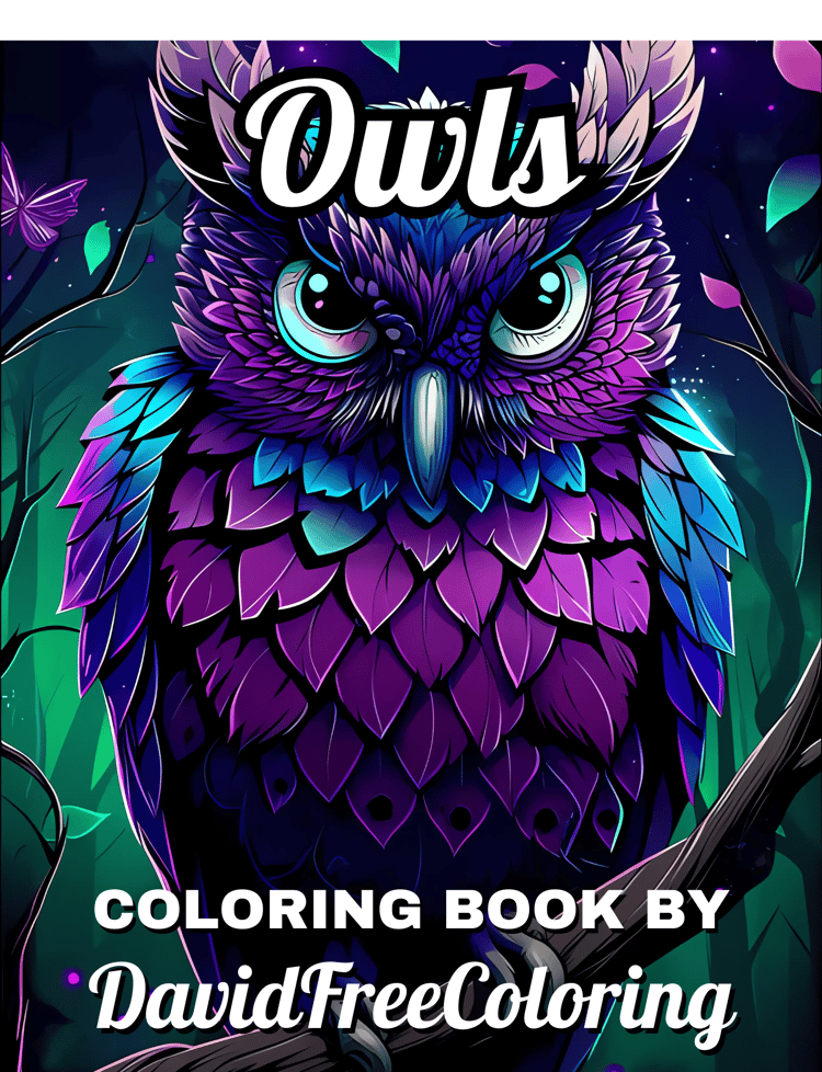 Owls Coloring Book is a coloring book for adults with 80 lovely Owls images to color creatively, both through the download of PNG and PDF files. Owls Coloring Book Cute Owls Images for Adult Coloring Pages Adorable Owls printable coloring book gift for ad