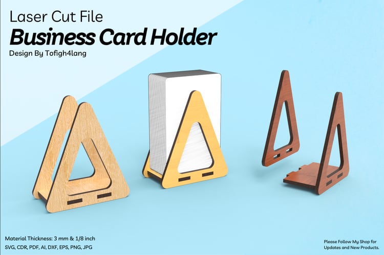 Triangle Business Card Holder