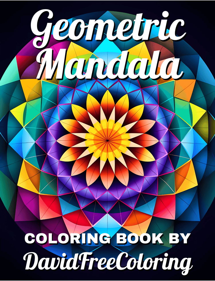 Geometric Mandala Coloring Book is a coloring book for adults with 150 Mandala Geometric Pattern images to color creatively, both through the download of PNG and PDF files. Geometric Mandala Coloring Book Pattern Images for Adult Coloring Pages Mandala pr