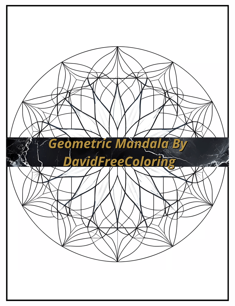 Geometric Mandala Coloring Book is a coloring book for adults with 150 Mandala Geometric Pattern images to color creatively, both through the download of PNG and PDF files. Geometric Mandala Coloring Book Pattern Images for Adult Coloring Pages Mandala pr