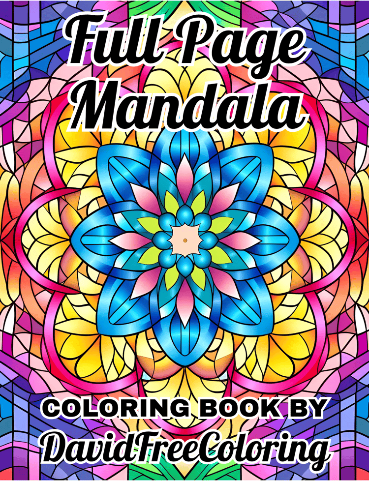 Full Page Mandala Coloring Book is a coloring book for adults with 150 Mandala Pattern images to color creatively, both through the download of PNG and PDF files. Full Page Mandala Coloring Book Pattern Images for Adult Coloring Pages Mandala printable co