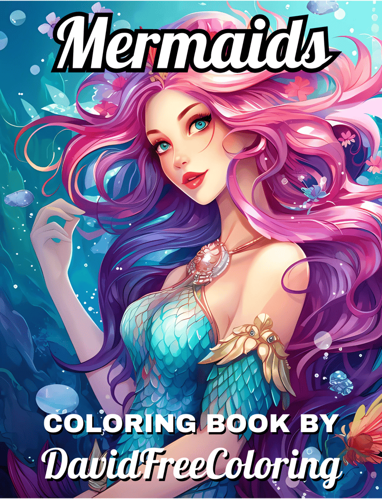 Mermaids Coloring Book is a coloring book for adults with 40 Beautiful Mermaids images to color creatively, both through the download of PNG and PDF files. Mermaids Coloring Book Mermaids Images for Adult Coloring Pages Adorable Mermaids printable colorin