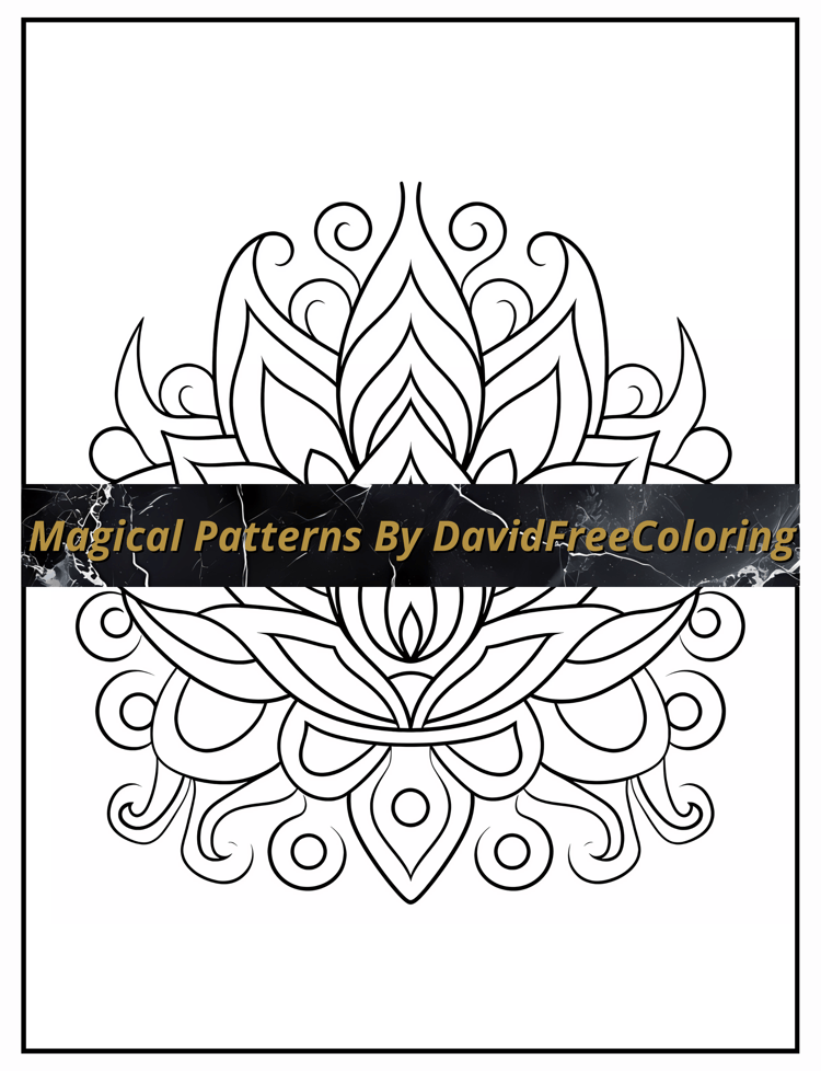 Magical Patterns Coloring Book is a coloring book for adults with 120 Magical Pattern images to color creatively, both through the download of PNG and PDF files. Magical Patterns Coloring Book Mandala Images for Adult Coloring Pages Patterns printable col