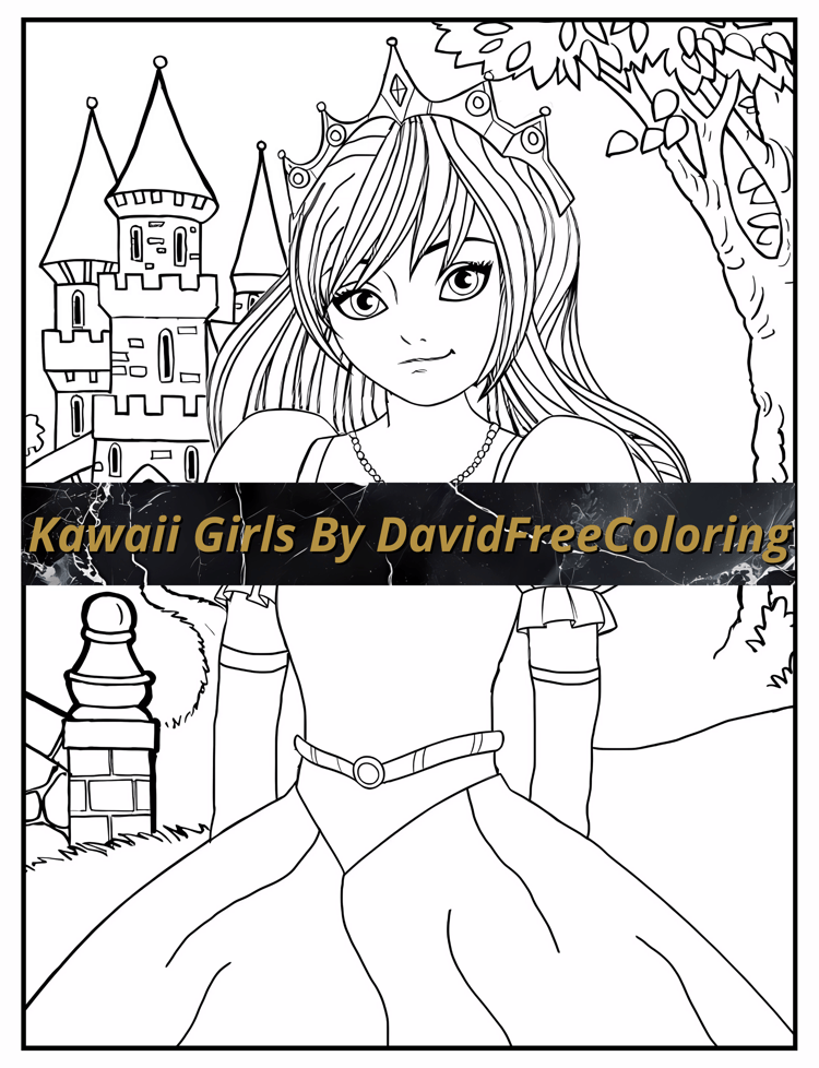 Kawaii Girls Coloring Book is a coloring book for adults with 110 cute kawaii manga images to color creatively, both through the download of PNG and PDF files. Kawaii Girls Coloring Book Kawaii Images for Adult Coloring Pages Amazing Kawaii printable colo
