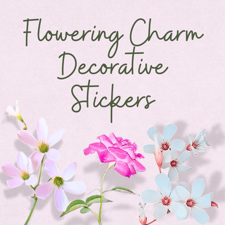 floral sticker sheet