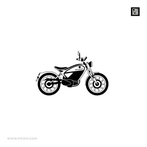 Royal Enfield Flying C6 Vector Illustration Icon | AI (Illustrator), SVG, PNG And JPG Format
