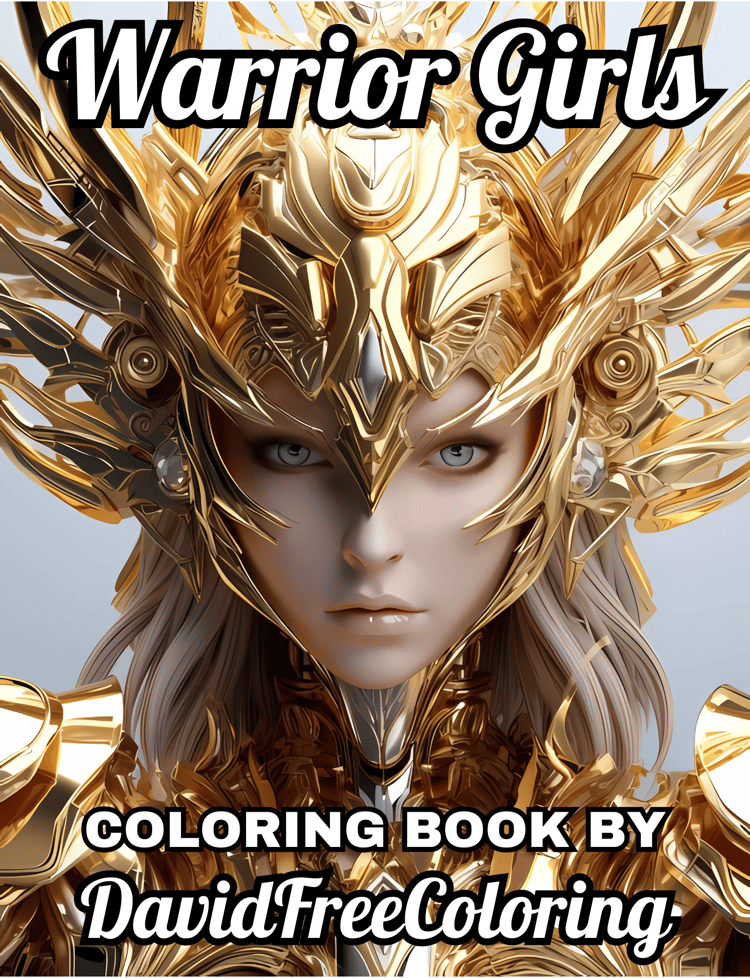 Warrior Girls Coloring Book is a coloring book for adults with 30 Beautiful Warriors Women images to color creatively, both through the download of PNG and PDF files. Warrior Girls Coloring Book Female Warrior 3D Image for Adult Coloring Page Women printa