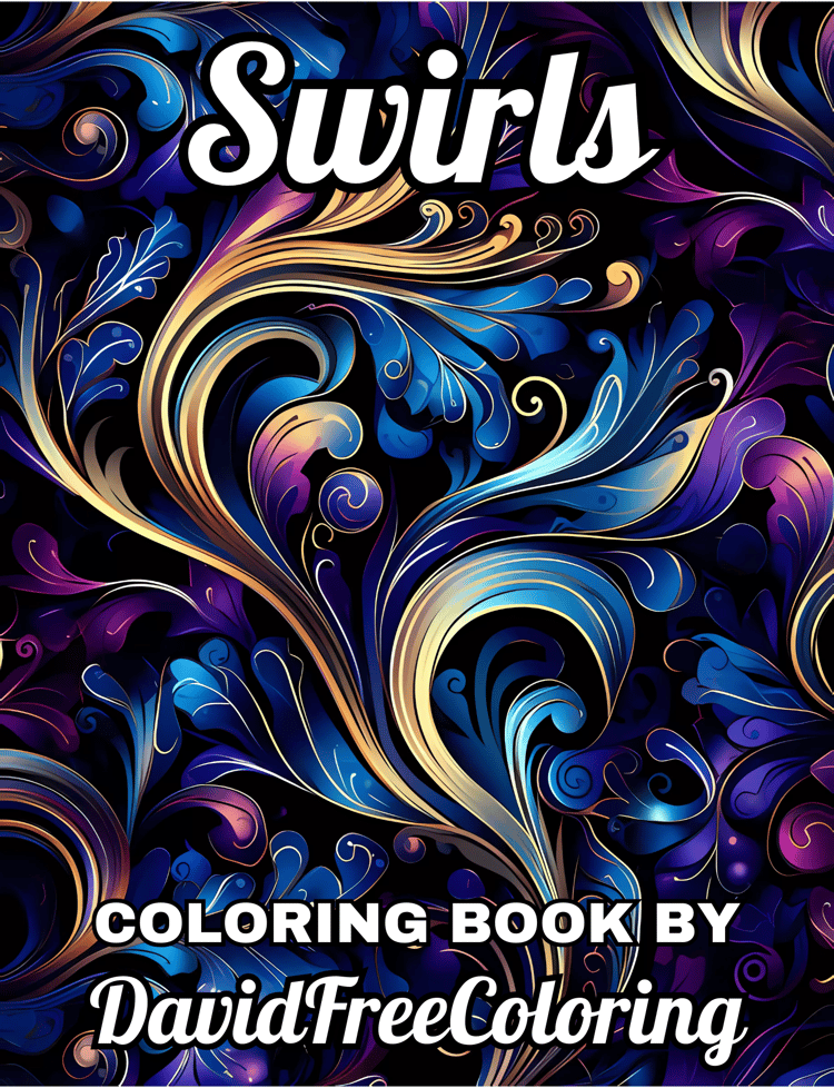 Swirls Coloring Book is a coloring book for adults with 120 Swirl Patterns images to color creatively, both through the download of PNG and PDF files. Swirls Coloring Book Swirl Patterns Images for Adult Coloring Pages Swirls printable coloring book gift 