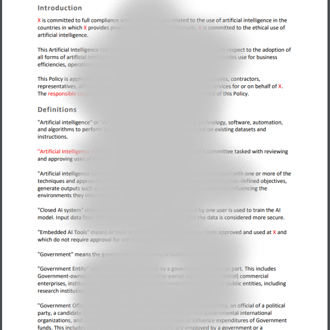 AI Use Policy Preview