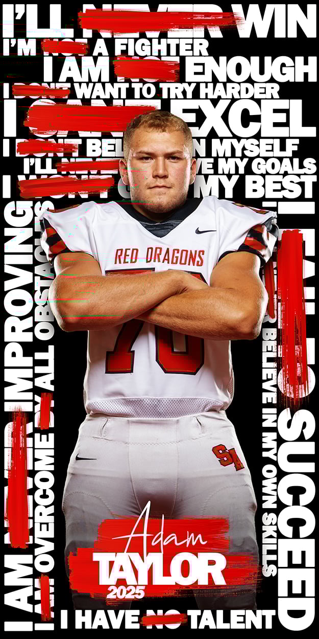 Attitude Adjustment, Positivity, Photoshop Template, Digital Background, Layered PSD, for Sports, Teams, Schools, Leagues, Photo Day, Media Day, Game Day, Graphics for Photographers