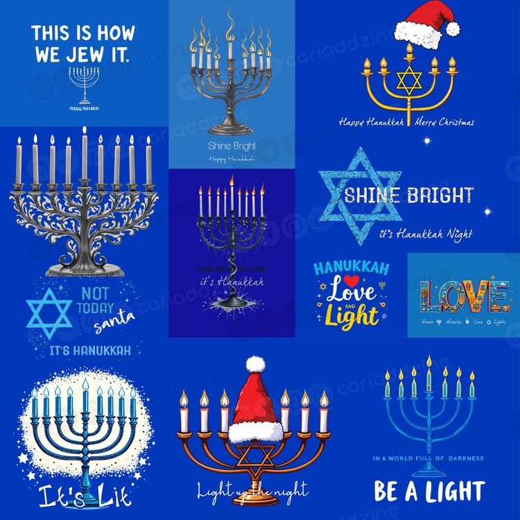 Hanukkah art, Menorah images, Festival of Lights, Jewish holiday designs, Hanukkah decorations, Hanukkah gifts, Messianic Hanukkah, Jewish wall art, Hanukkah decor, Cariad Dzine design