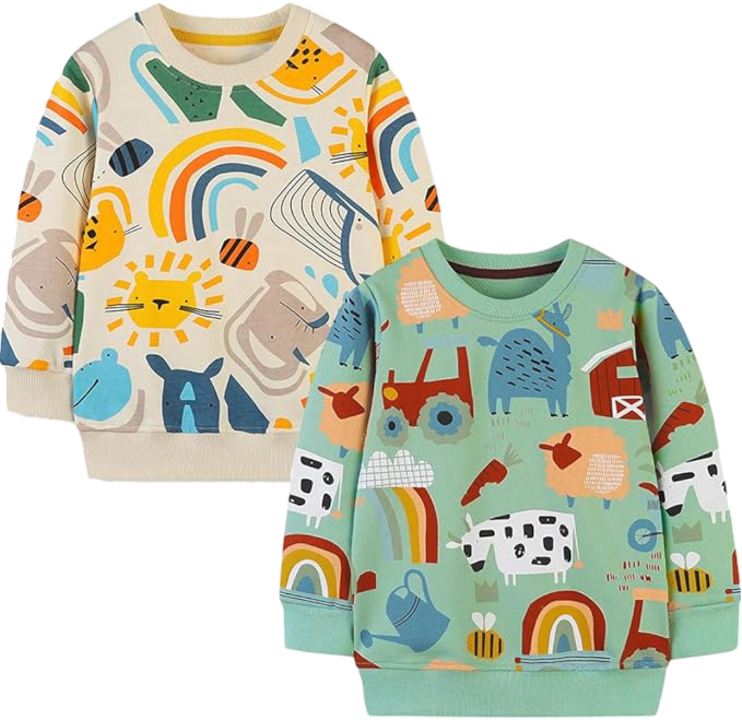 Two pack toddlers Poll over sweatshirt