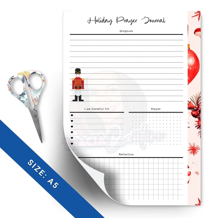 Printable Christmas Prayer Journal Insert for A5 Planners