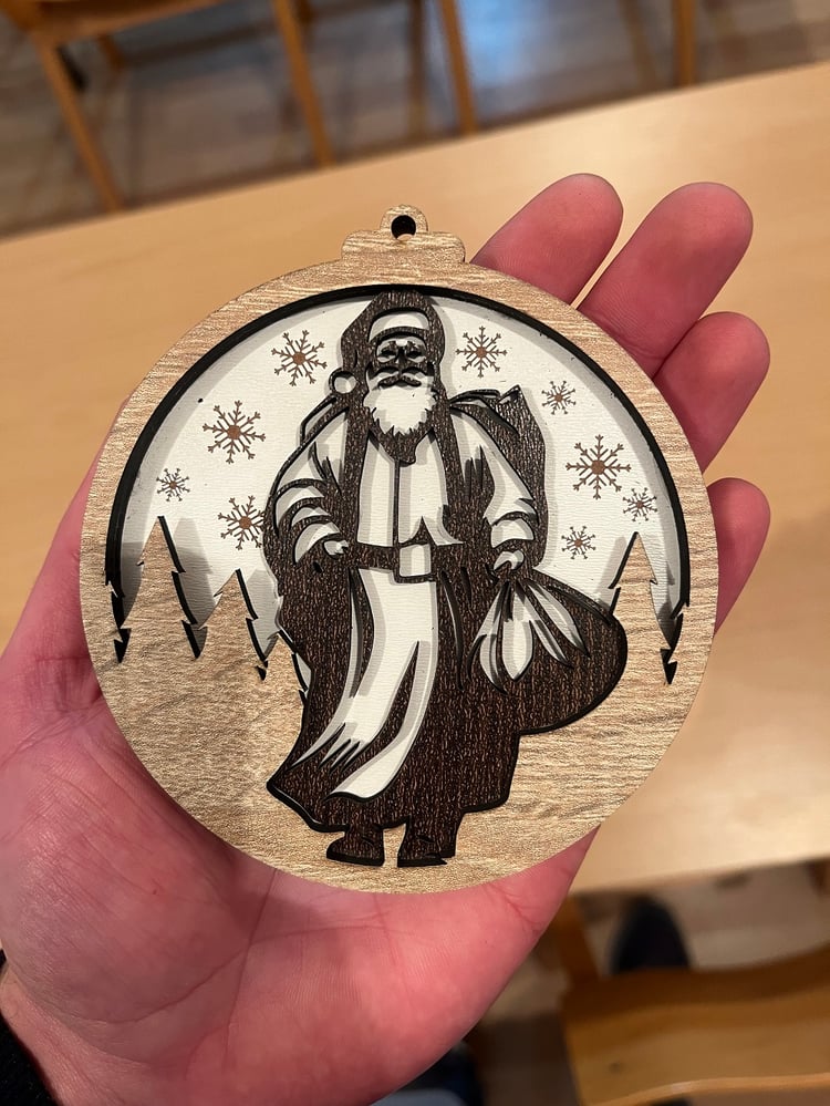 Laser Cut Christmas Decorations and Baskets Templates in SVG, DXF, and AI