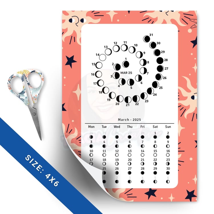 Printable 2025 Moon Phases Calendar – Track Lunar Cycles