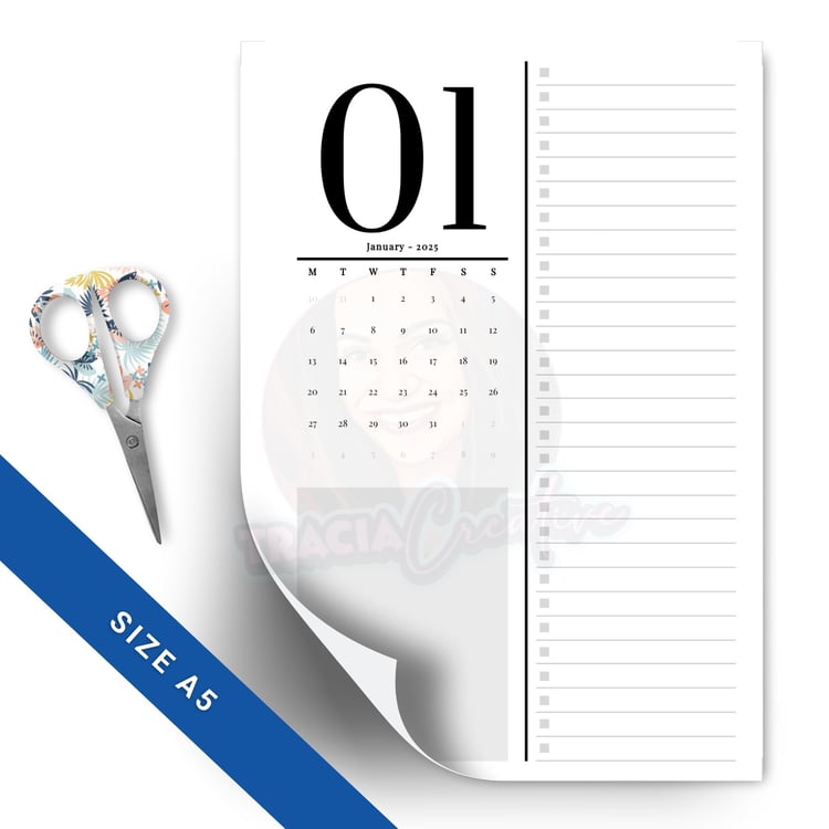 2025 Minimalist Monthly Calendar – Simple & Stylish