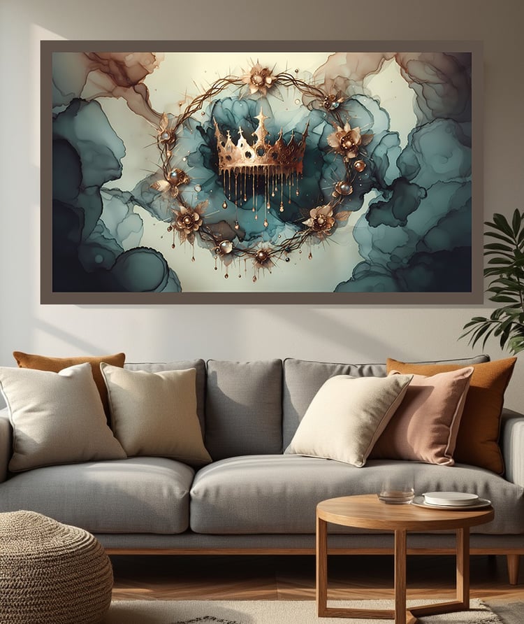 Christian art, Biblical art, religious wall decor, faith-based artwork, cross art, hope art, alcohol ink art, spiritual symbols, lion and lamb, Christian symbols, Bible art, religious figures, inspirational art, valor and protection, Cariad Dzine design