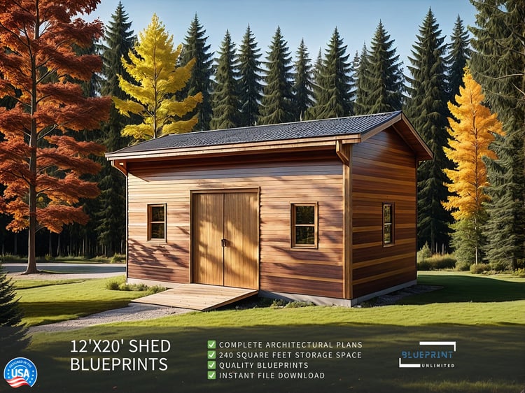 Obtain construction permits for your backyard shed with blueprint shed plans.