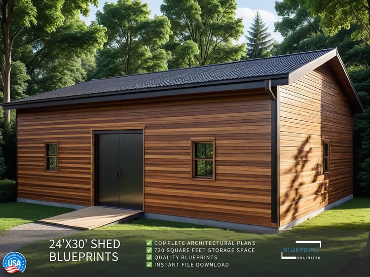 Obtain construction permits for your backyard shed with blueprint shed plans.