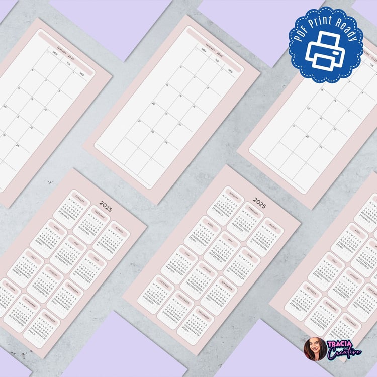 Chic Pink 2025 Monthly Planner for Effortless Organization