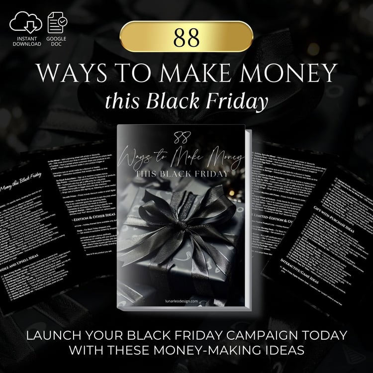88 ways to makek money this black friday passive income