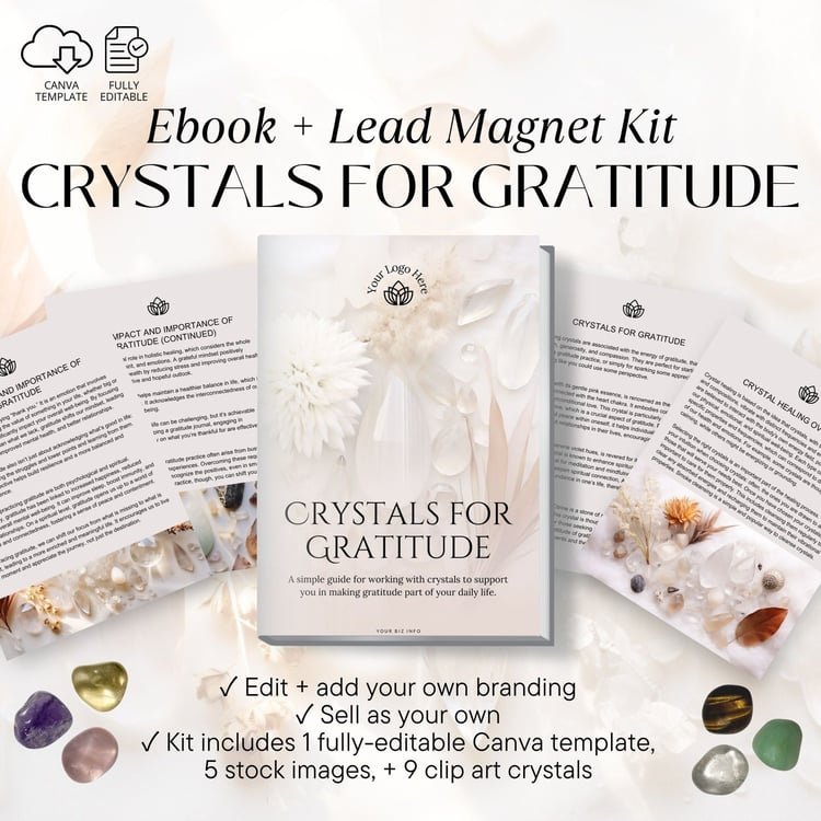 crystals for gratitude workbook done for you ebook metaphysical