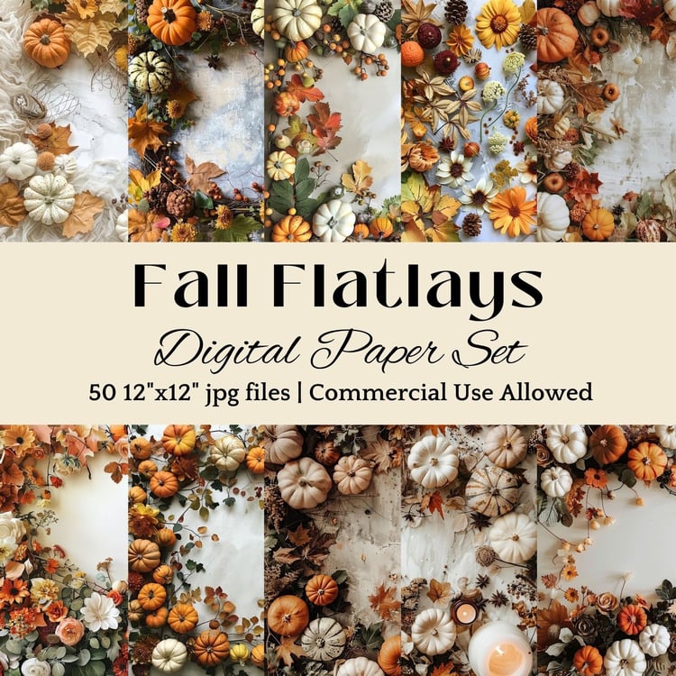 fall flatlay background thanksgiving graphic