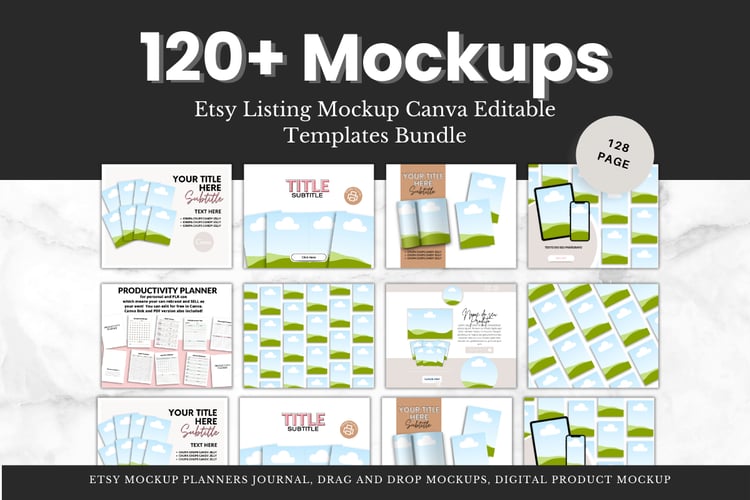 120+ Canva Mockup For Etsy Shop Templates