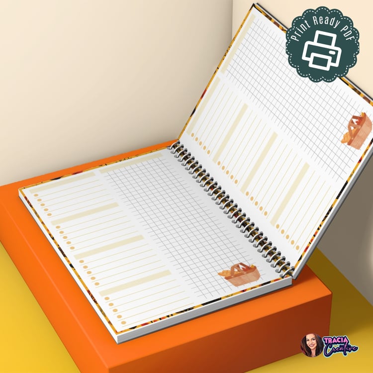 Autumn Lists & Notes Planner Insert | A5 Printable | Instant Download PDF | Organization Tool