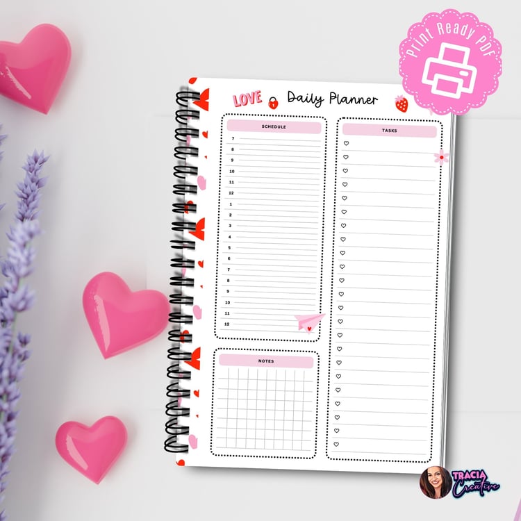 Valentines Day Daily Planner - Organized with Love! | Tracia Creative