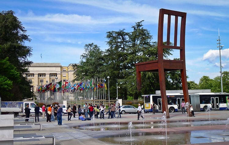 Geneva Broken Chair Audio Guide - Switzerland 2