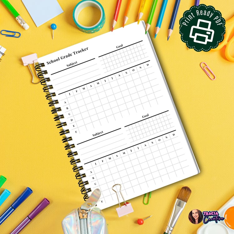 School Grade Tracker | Tracia Creative