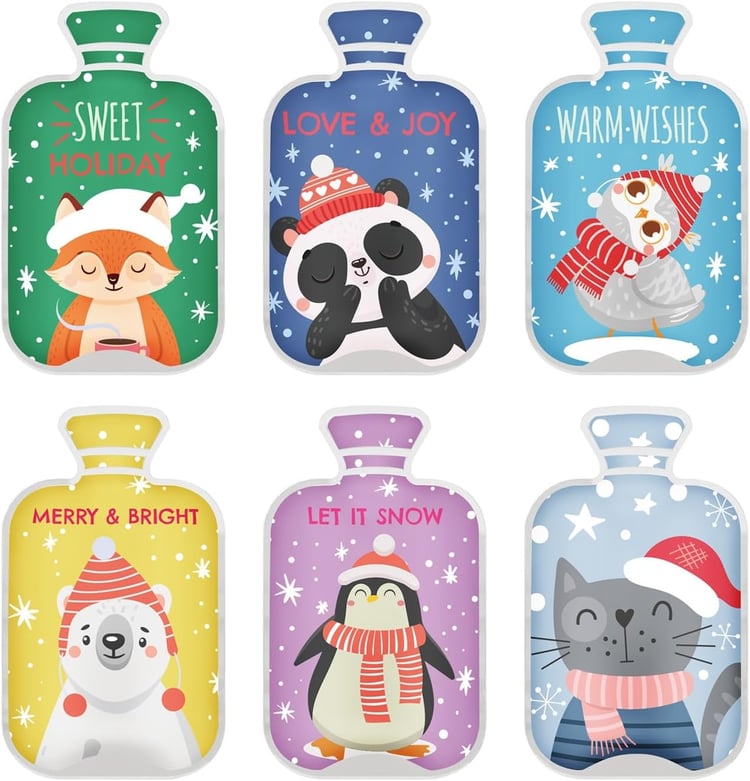 6Pcs Reusable Pocket Warmers Instant Hand Warmers for Kids Adults – Snap Heat Packs with Cute Designs Click Gel Warmers for Hand Body