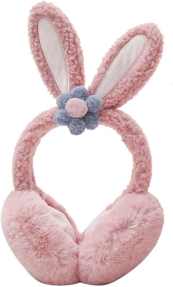 PURFANREE Kids Winter Earmuffs Plush Warm Cute Fox Ear Warmers Earflap Cute Cartoon Earmuff for Boys Girls Baby Toddlers