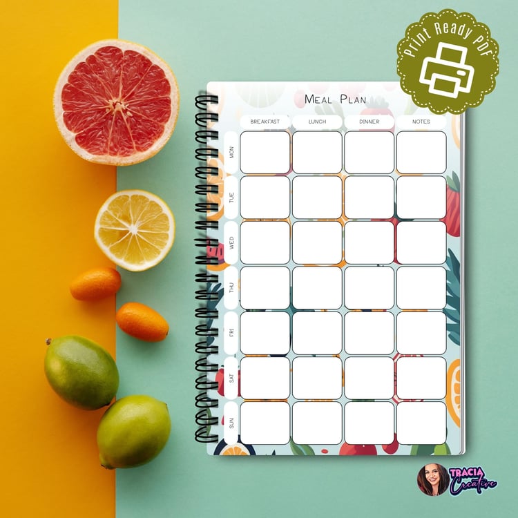 Printable Meal Planner Page | Tracia Creative