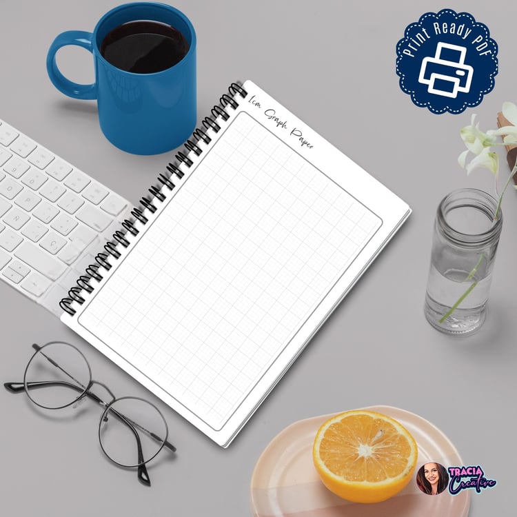Printable 1cm Graph Paper: A5 Planner Insert | Tracia Creative