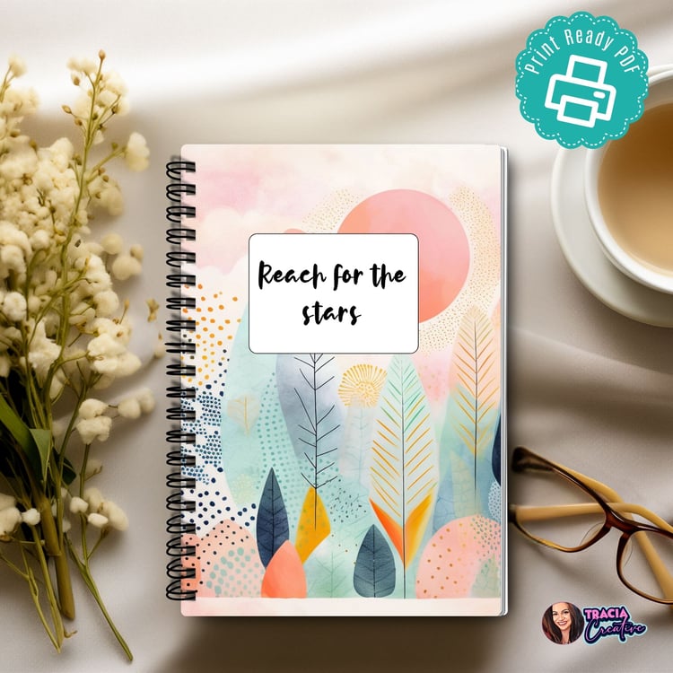 Boho Abstract Planner Dashboard A5 | Tracia Creative