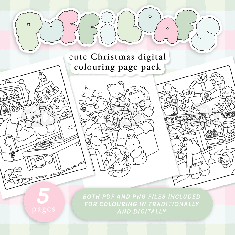 Colouring Pack Image Digital Colouring Page Packs