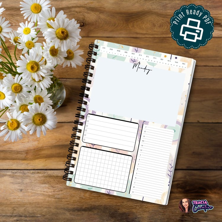 Pastel Undated Weekly Planner | Tracia Creative