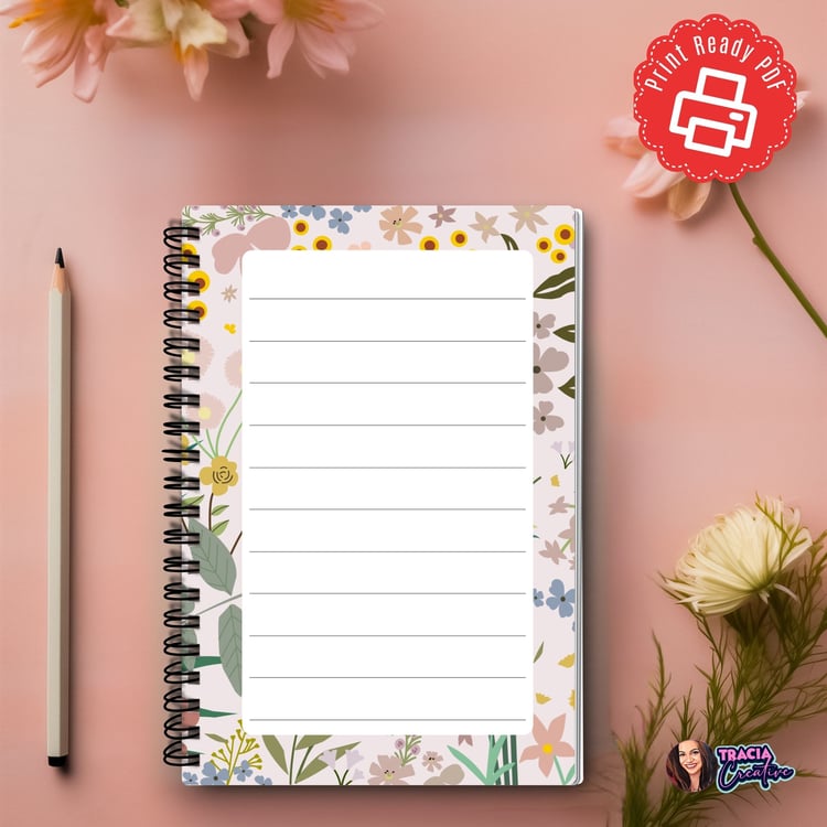 Notes Page - Pink Garden | Tracia Creative
