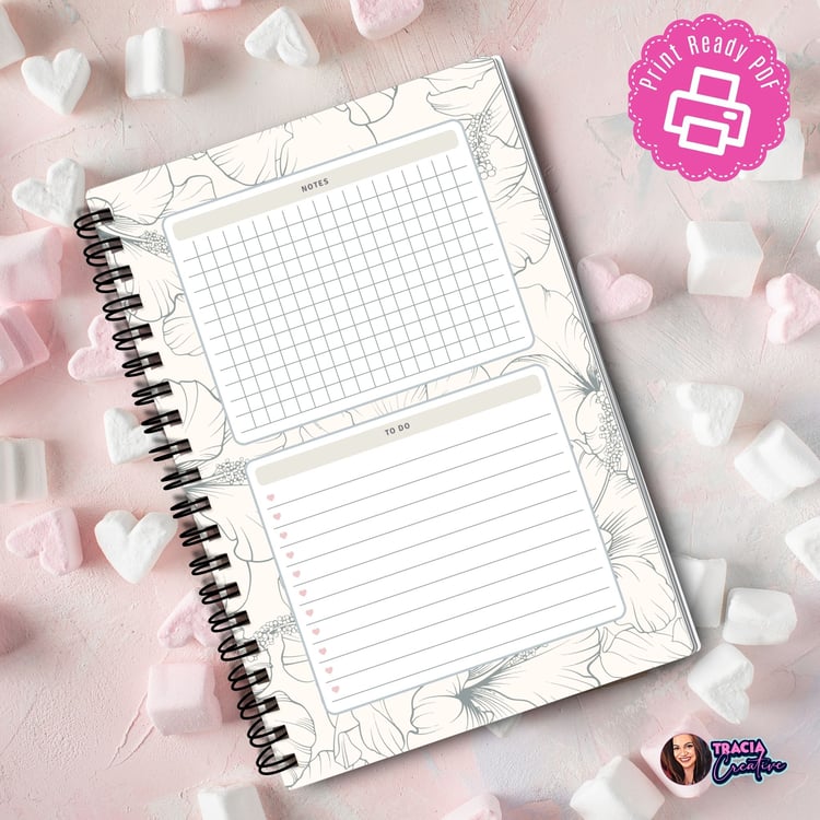 Notes & To Dos Planner Insert | A5 Printable | Tracia Creative