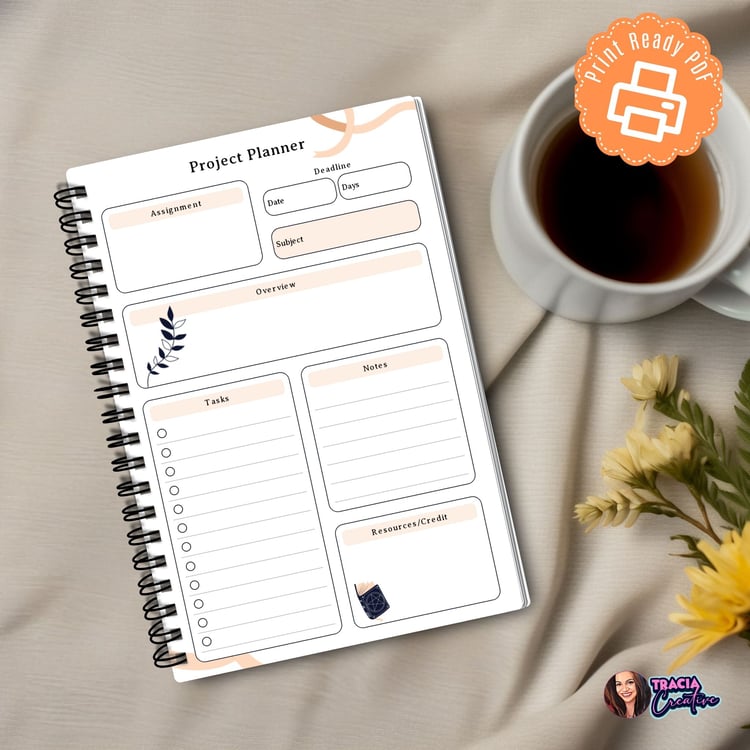 Printable Celestial Project Planner – A5 for Easy Organization