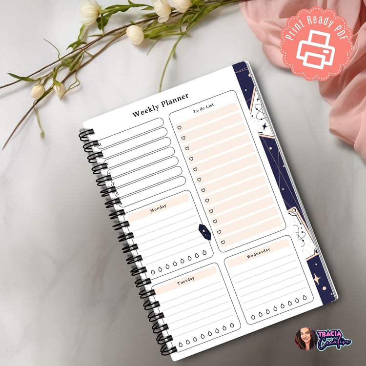 Printable Celestial Weekly Planner – Stay Organized