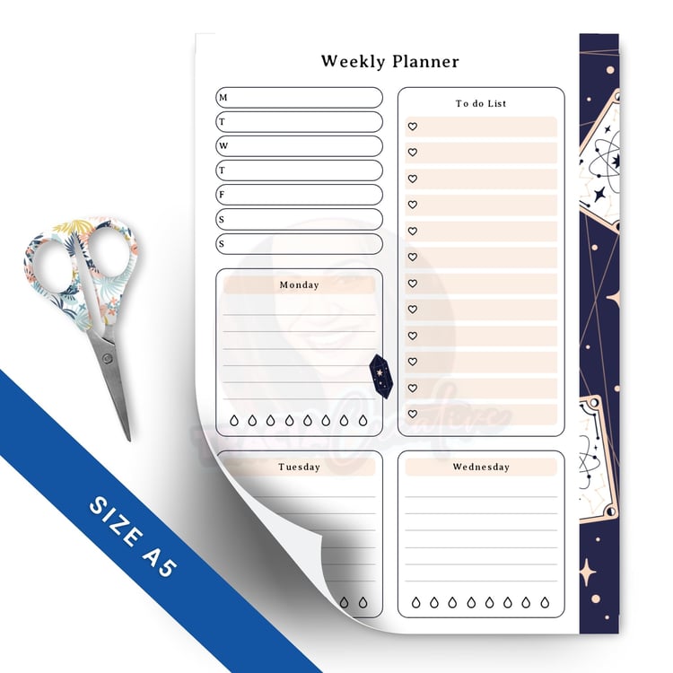 Printable Celestial Weekly Planner – Stay Organized