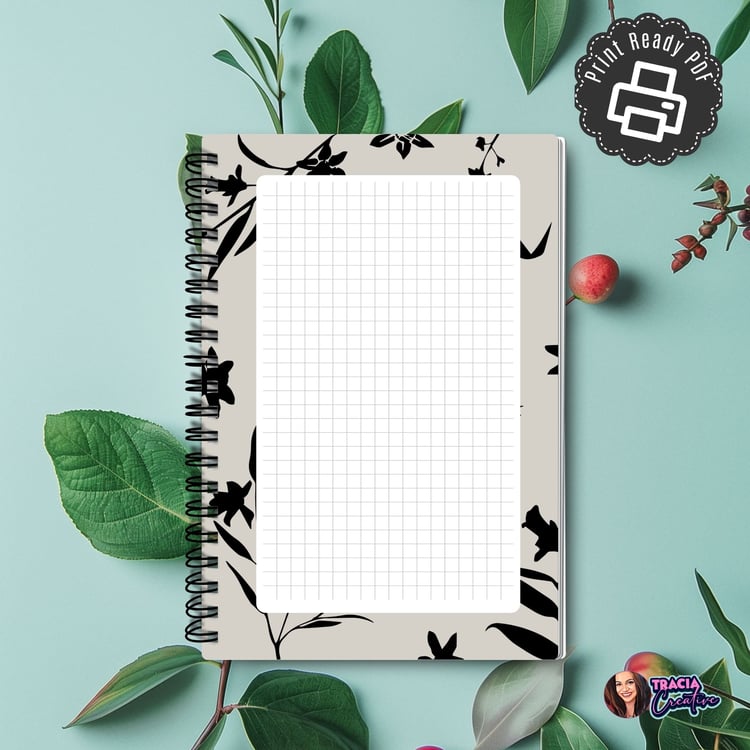 Grid Notes Planner Insert A5 Silhouette | Tracia Creative