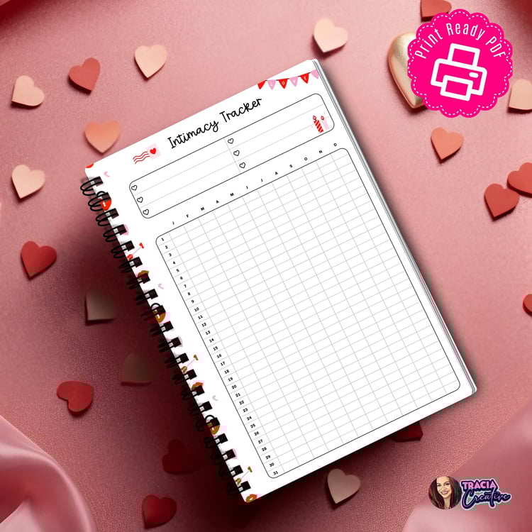 Intimacy Tracker for Self-Care & Wellness | Tracia Creative